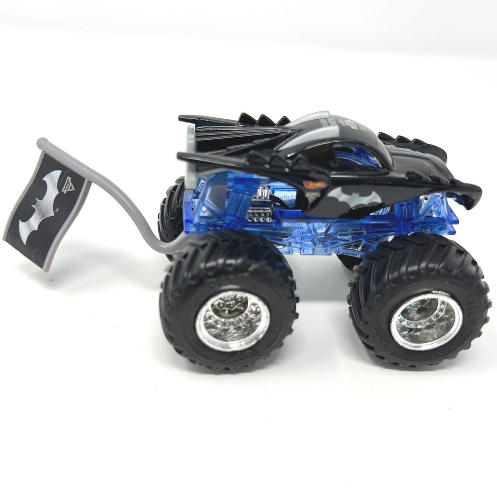 Hot Wheels Monster Jam Batman Batmobile Truck Translucent Blue Chassis 1:64